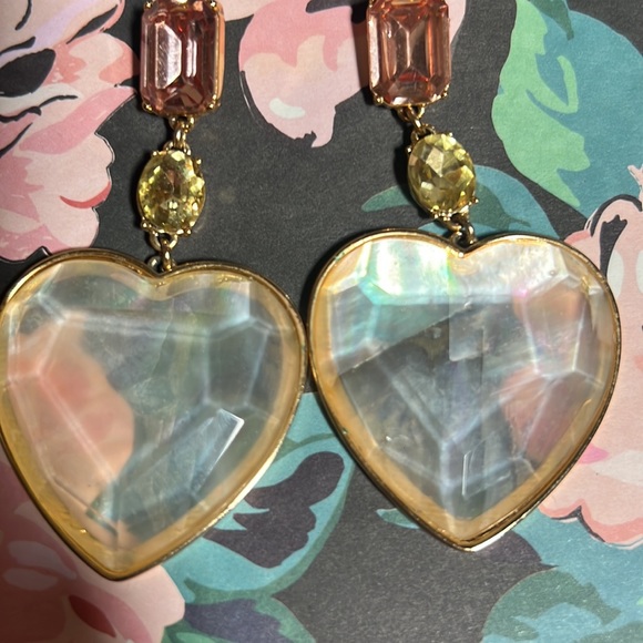 BaubleBar Amaya Heart Drop Earrings - Picture 2 of 4